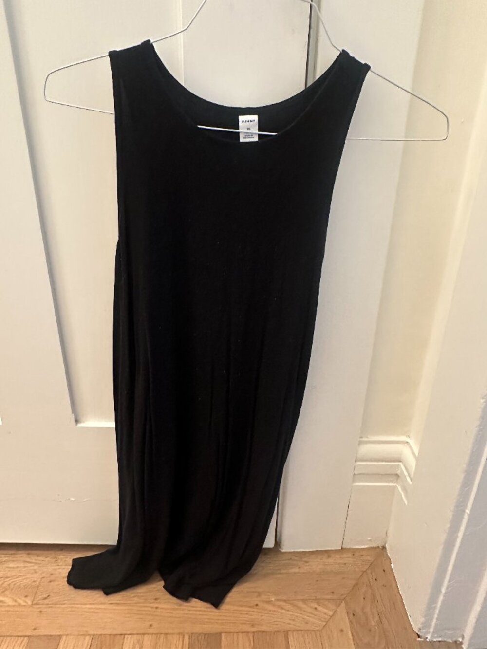 Old Navy Navy Black Sleeveless Jersey Swing Dress - Size XS Petite
